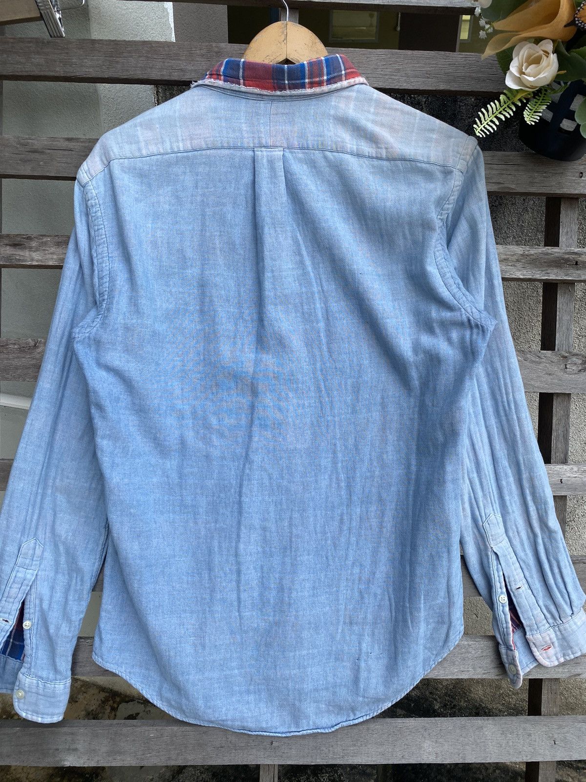 Vintage Vintage Polo Ralph Lauren Inner Flannel Shirt - distressed Size US M / EU 48-50 / 2 - 7 Thumbnail