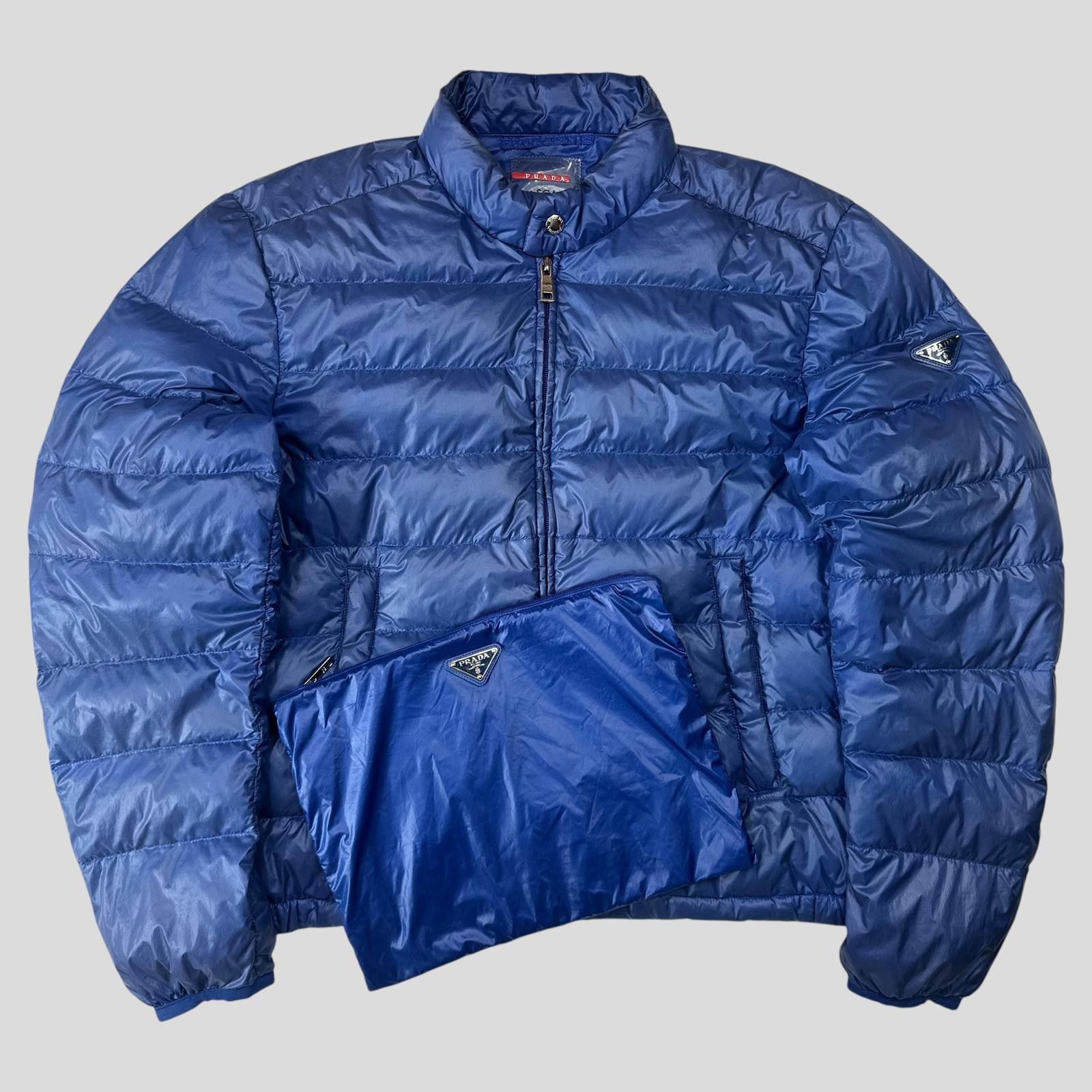 Prada 2013 Light Packable Nylon Down Puffer + Bag - IT50 (M)