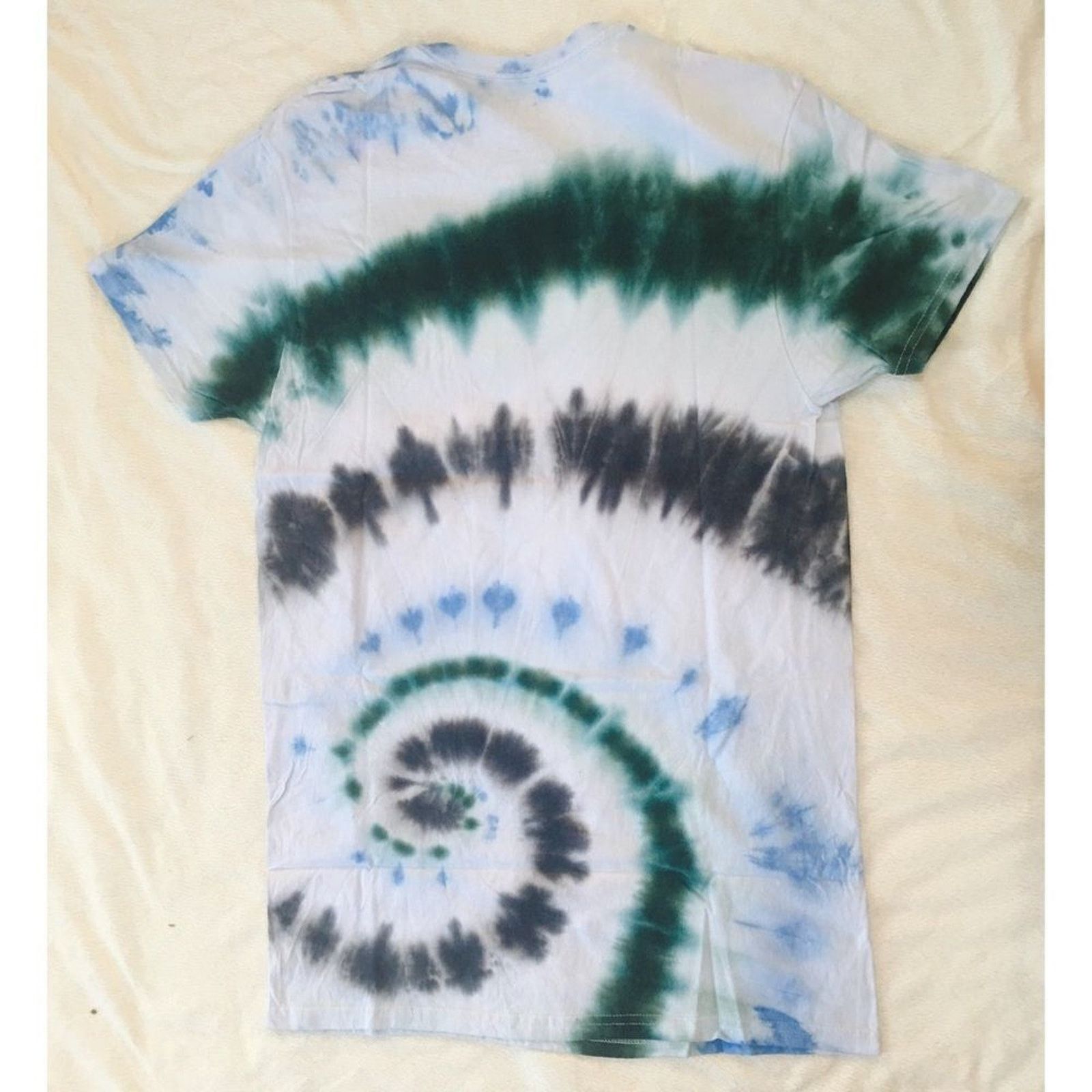 Fruit Of The Loom Green and Blue Short Sleeve Tie-Dye Shirt | Sz S Size US S / EU 44-46 / 1 - 4 Thumbnail