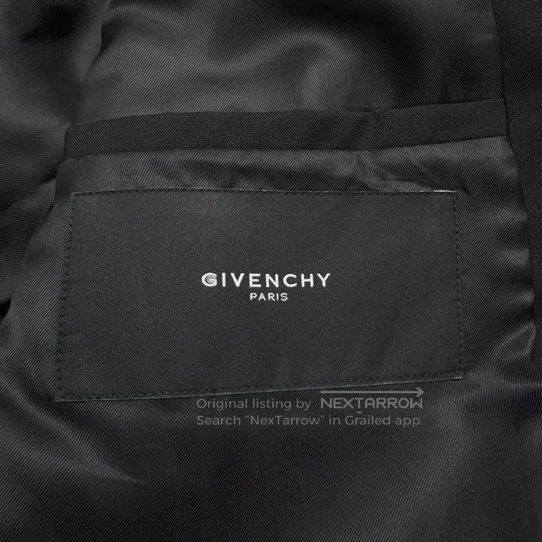 Givenchy Givenchy Black Wool Blazer Size US L / EU 52-54 / 3 - 2 Thumbnail