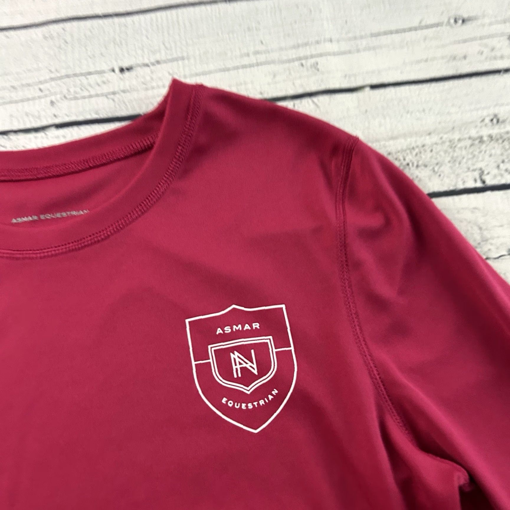 Pinko Asmar Equestrian Long Sleeve T-Shirt Women S Pink Polyester Recycled Size S / US 4 / IT 40 - 2 Thumbnail