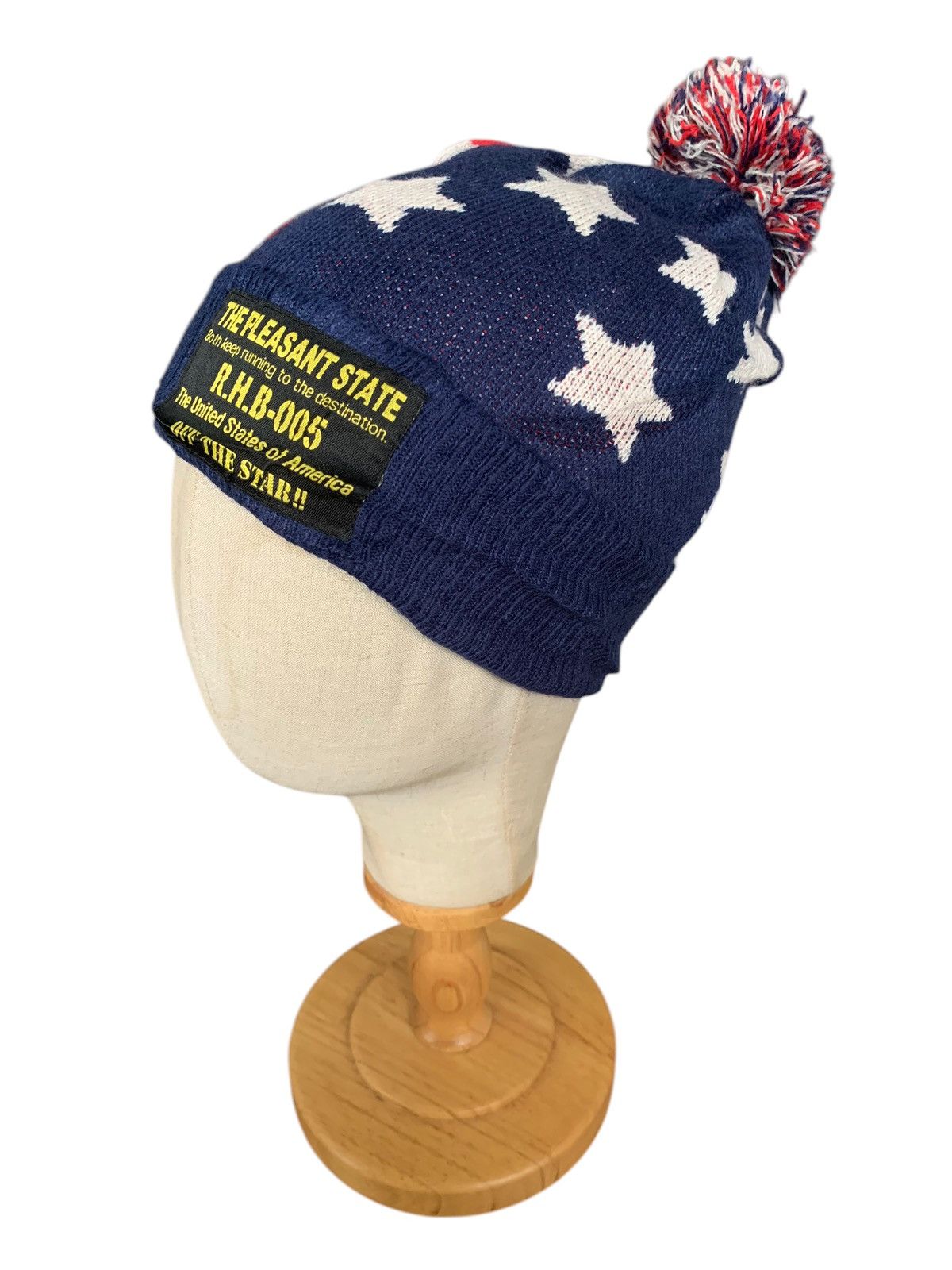 Japanese Brand × Kapital × Vintage American flag knitted Winter sessions Beanie Hats Size ONE SIZE - 3 Thumbnail