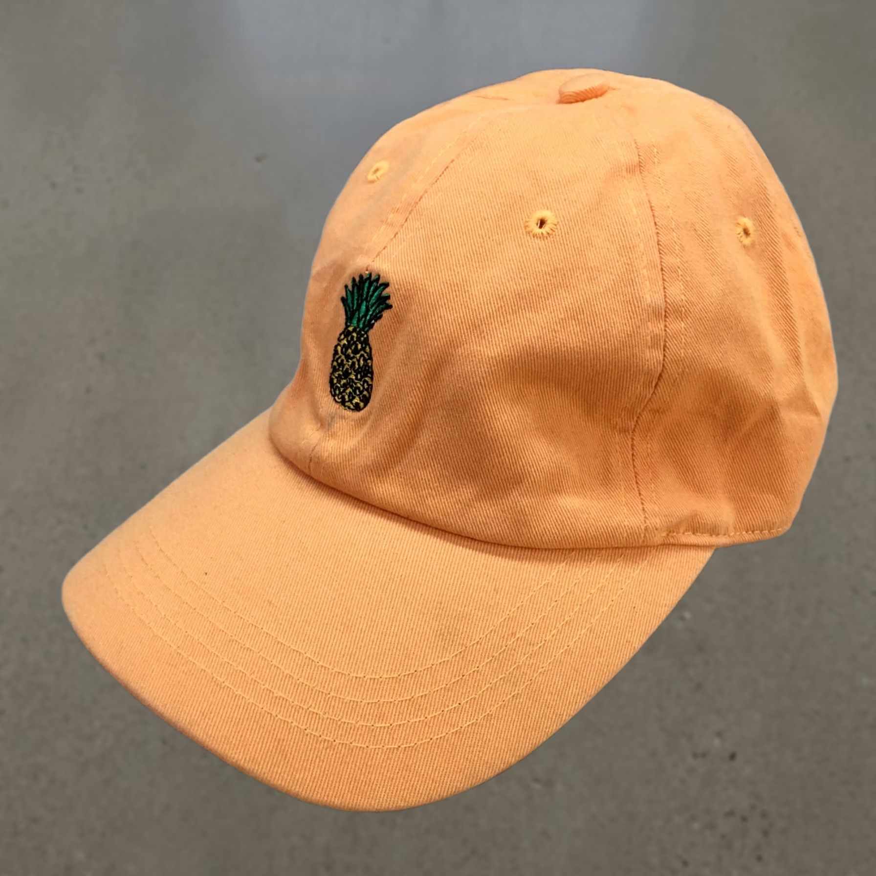Hunter Pineapple Baseball Cap Hat Mens OS Orange Adjustable Embroidered City Hunter Size ONE SIZE - 1 Thumbnail