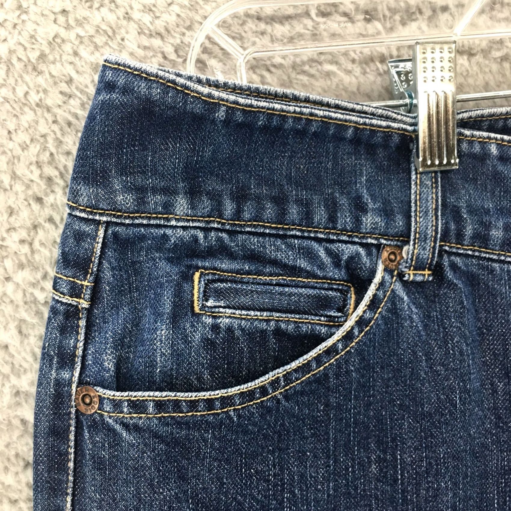 Eddie Bauer Eddie Bauer Jeans Womens 10 Blue Medium Wash Denim Mid Rise Flared Bootcut 100% Cotton Regular Inseam 30 Jeans Womens Size 32" / US 10 / IT 46 - 3 Thumbnail