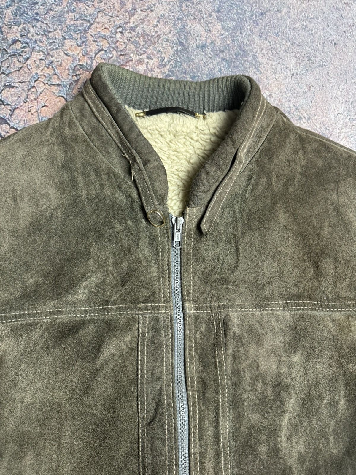 Japanese Brand LEATHER JACKET SUEDE PERFECTO BOMBER STYLE OLD MANY Size US M / EU 48-50 / 2 - 9 Thumbnail