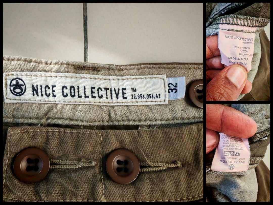Nice Collective 00s Military Cargo Pants W33 USA Made