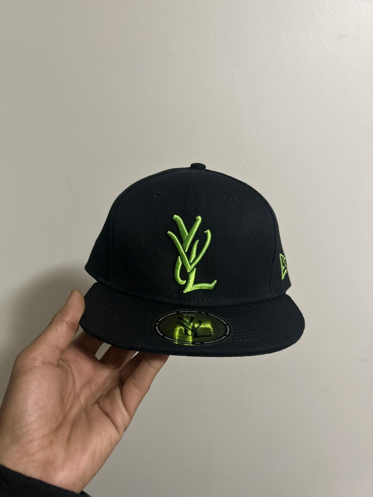 Other YVL Green on Black Hat 3/8 Size ONE SIZE - 2 Thumbnail