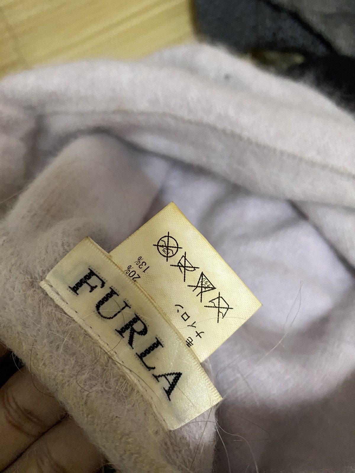 Furla × Japanese Brand Japanese Brand Furla Fur Fleece Beanie Hat Size ONE SIZE - 6 Thumbnail