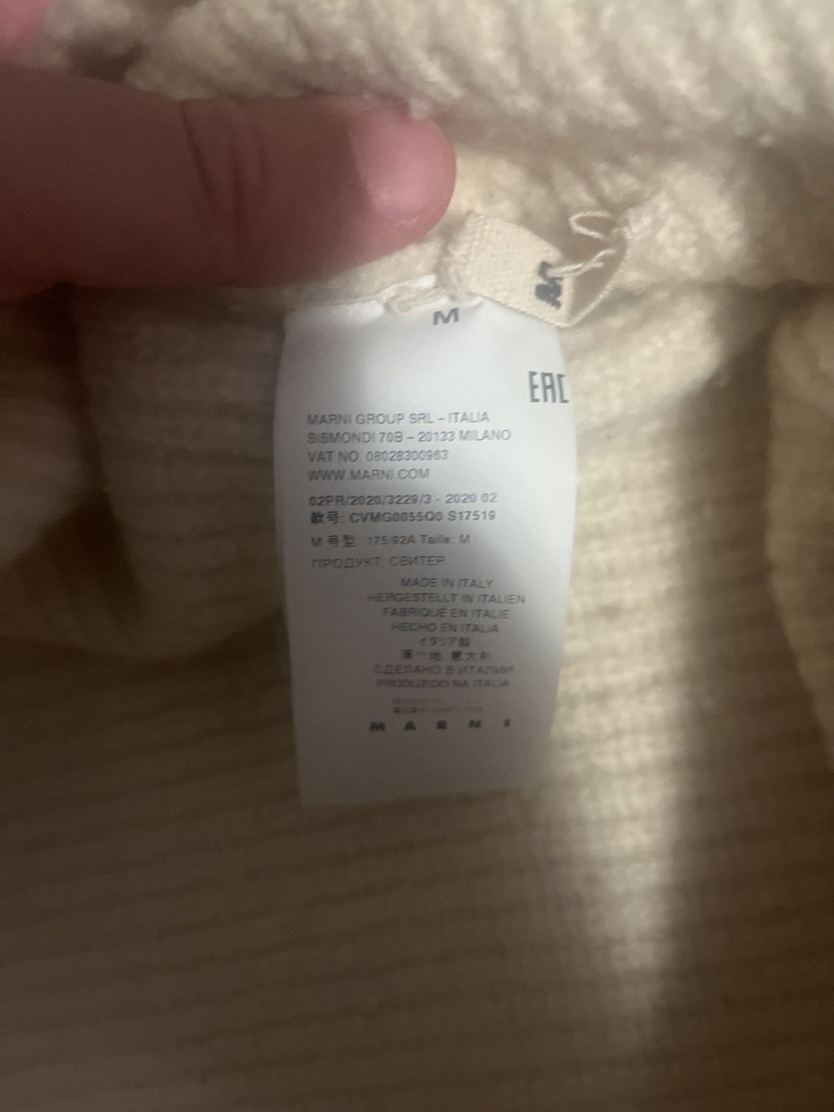 Marni Oversized Wool Cricket Sweater Size US XL / EU 56 / 4 - 4 Thumbnail