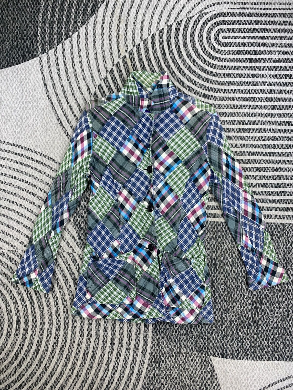 Neighborhood 2003 Neighborhood Multicolor Patchwork Checked Button Jacket Size US XXS / EU 40 - 5 Thumbnail