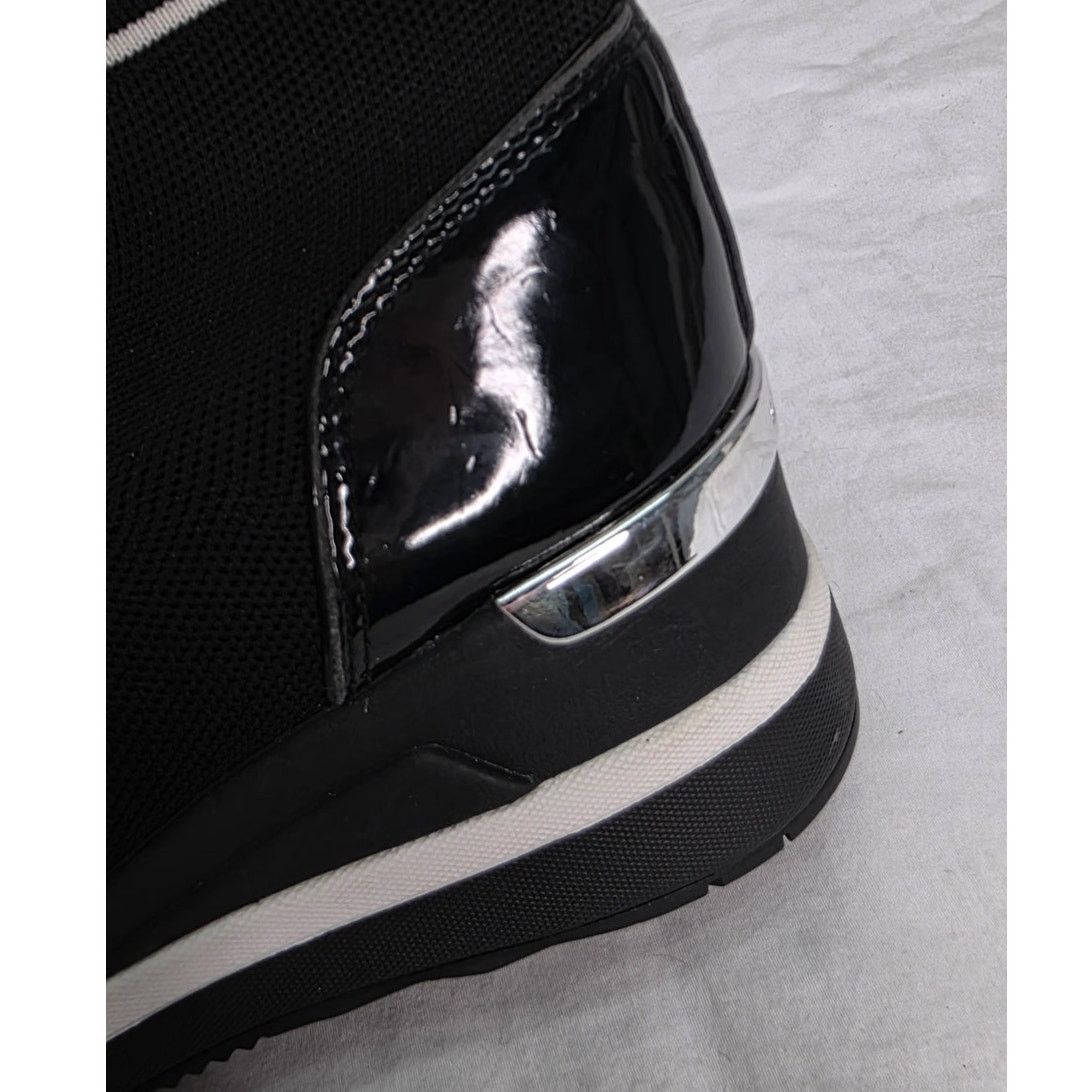 Michael Kors Michael Michael Kors Skyler Black Wedge Sneaker Bootie Size US 8.5 / IT 38.5 - 7 Thumbnail