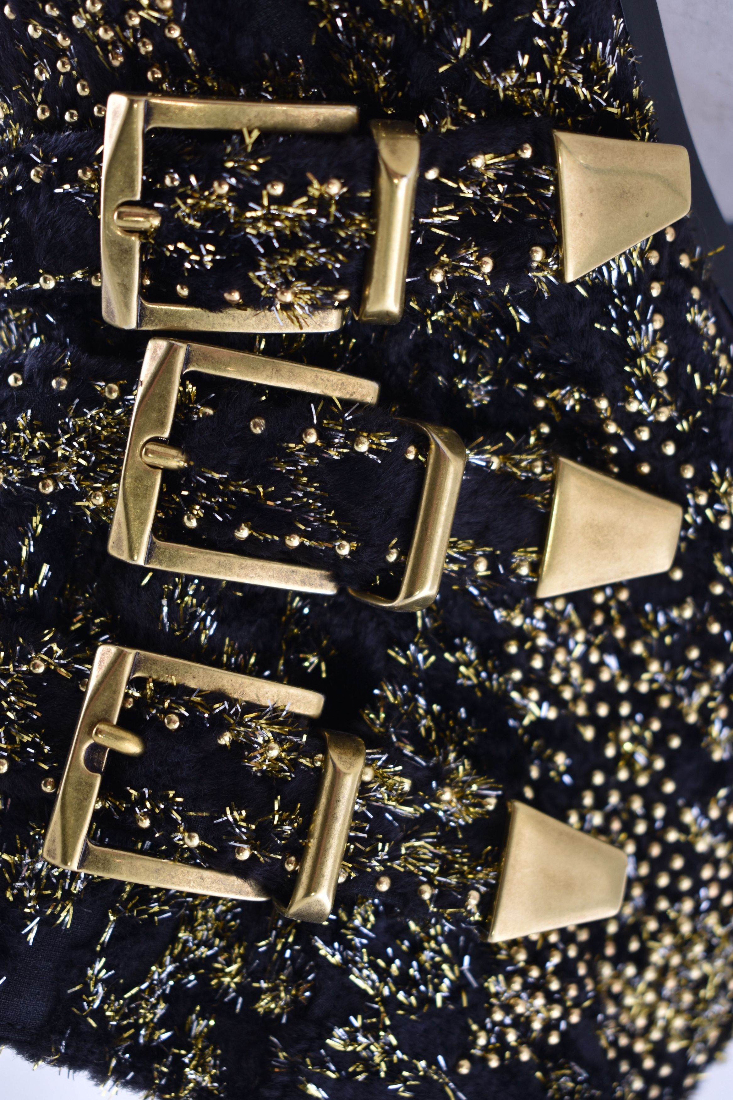 Chloe Chloe Suzanna Gold Velvet Studded Short Ankle Heel Bootie 37 Size US 7 / IT 37 - 5 Thumbnail
