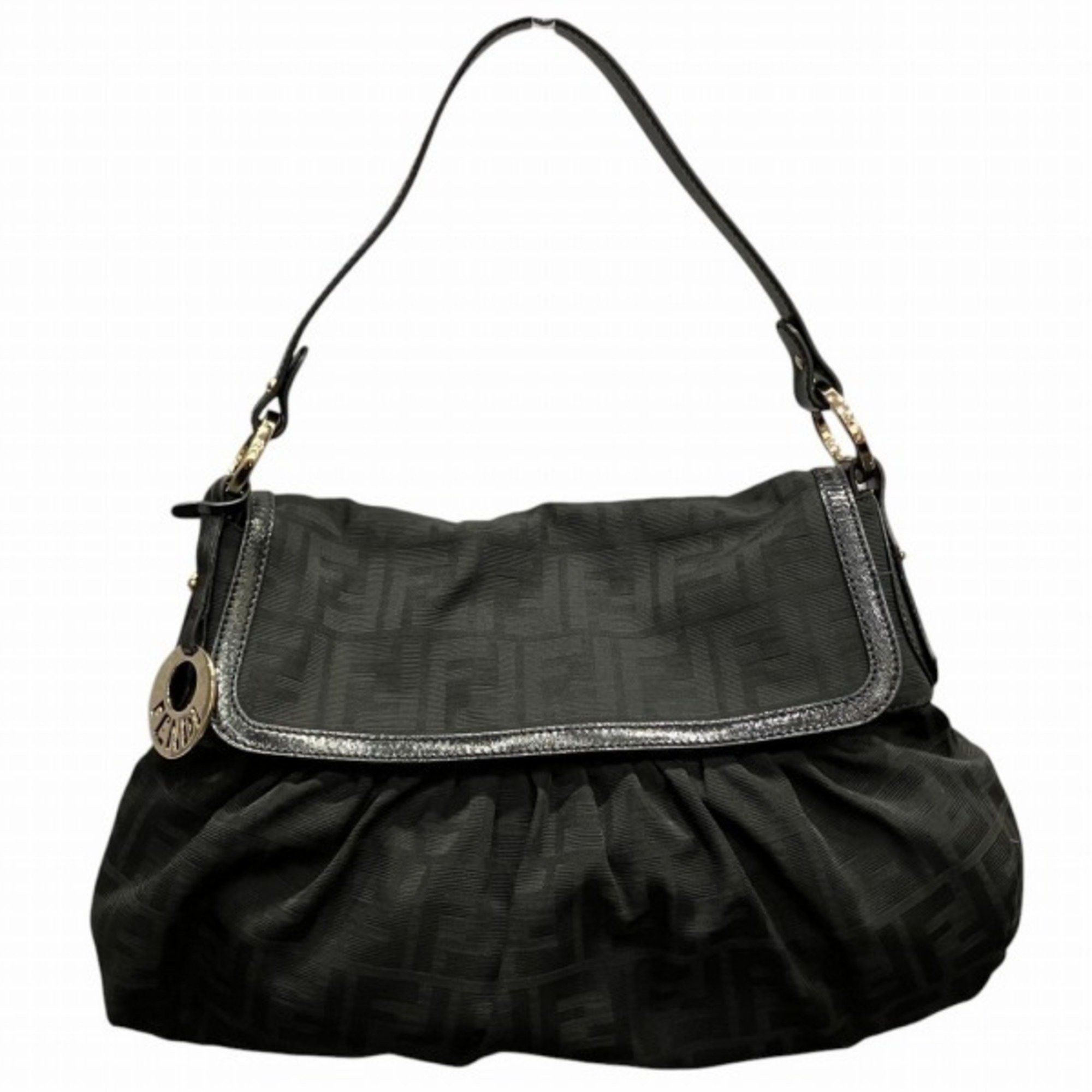 Fendi Zucca 8Br436 Bag Shoulder Women's in Black