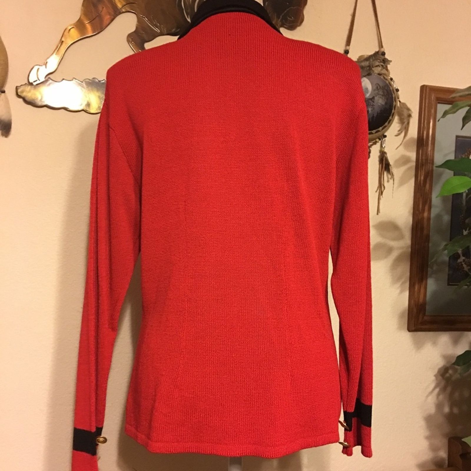 Vintage Vintage 80s Tally Ho button front sweater jacket Size M / US 6-8 / IT 42-44 - 6 Thumbnail