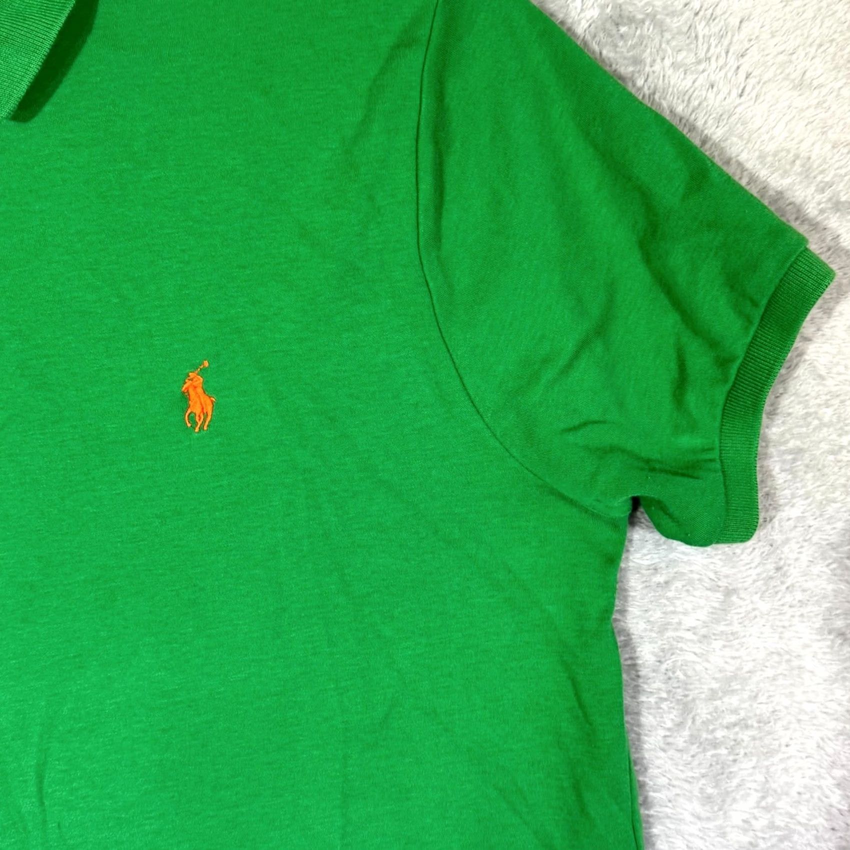 Polo Ralph Lauren Polo Ralph Lauren Shirt Men Large Green Custom Fit Short Sleeve Cotton Polo Size US L / EU 52-54 / 3 - 5 Thumbnail