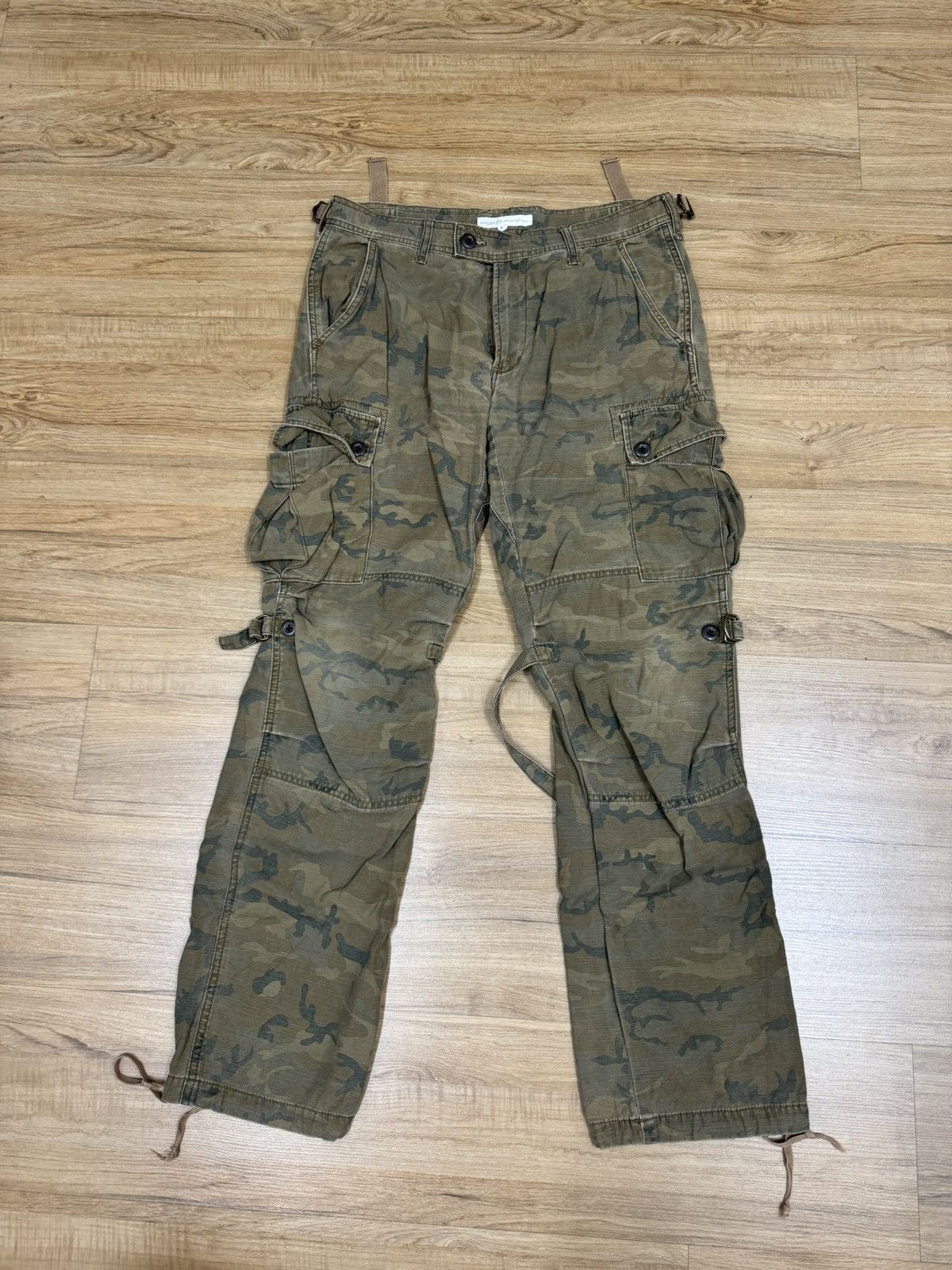 Image of Seditionaries Quadro Camo Bondage Military Pants in Green, Men's (Size 33)