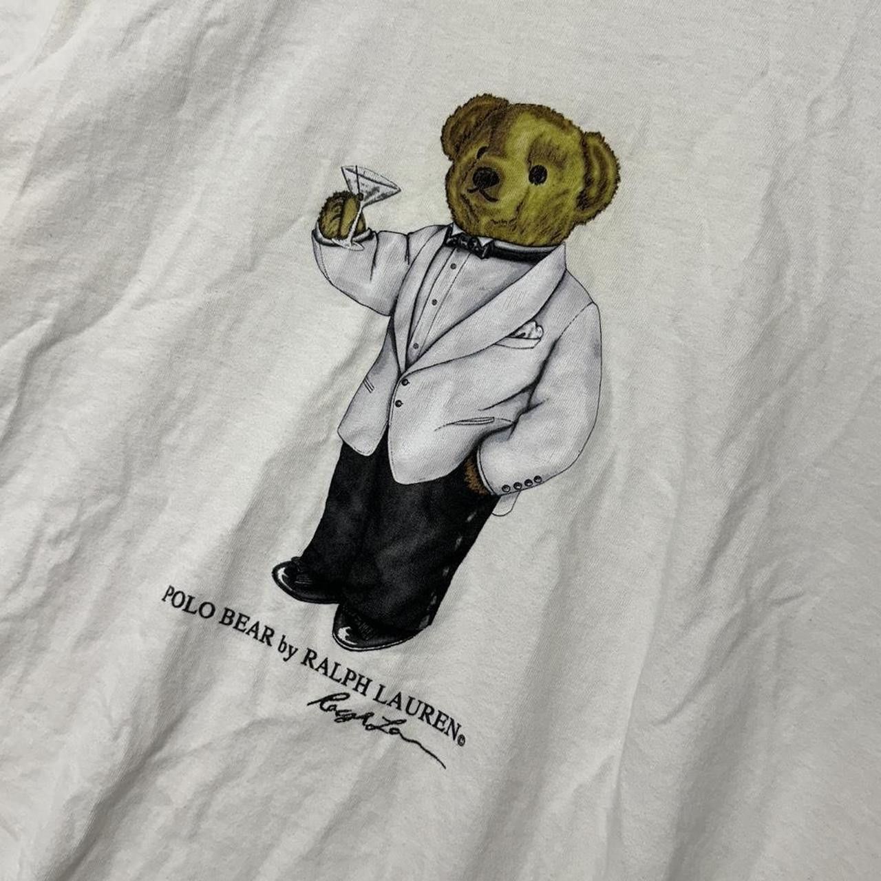 トップス vintage POLORALPHLAUREN PoloBear 90's Vintage 90s Polo Sport Ralph Lauren Sitting Teddy Bear Blue T