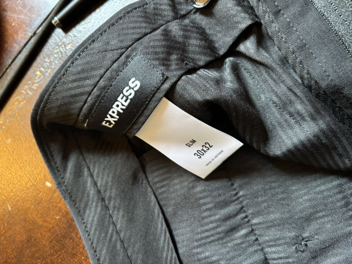 Express Black Slim Fit Pant Size 36R - 3 Thumbnail