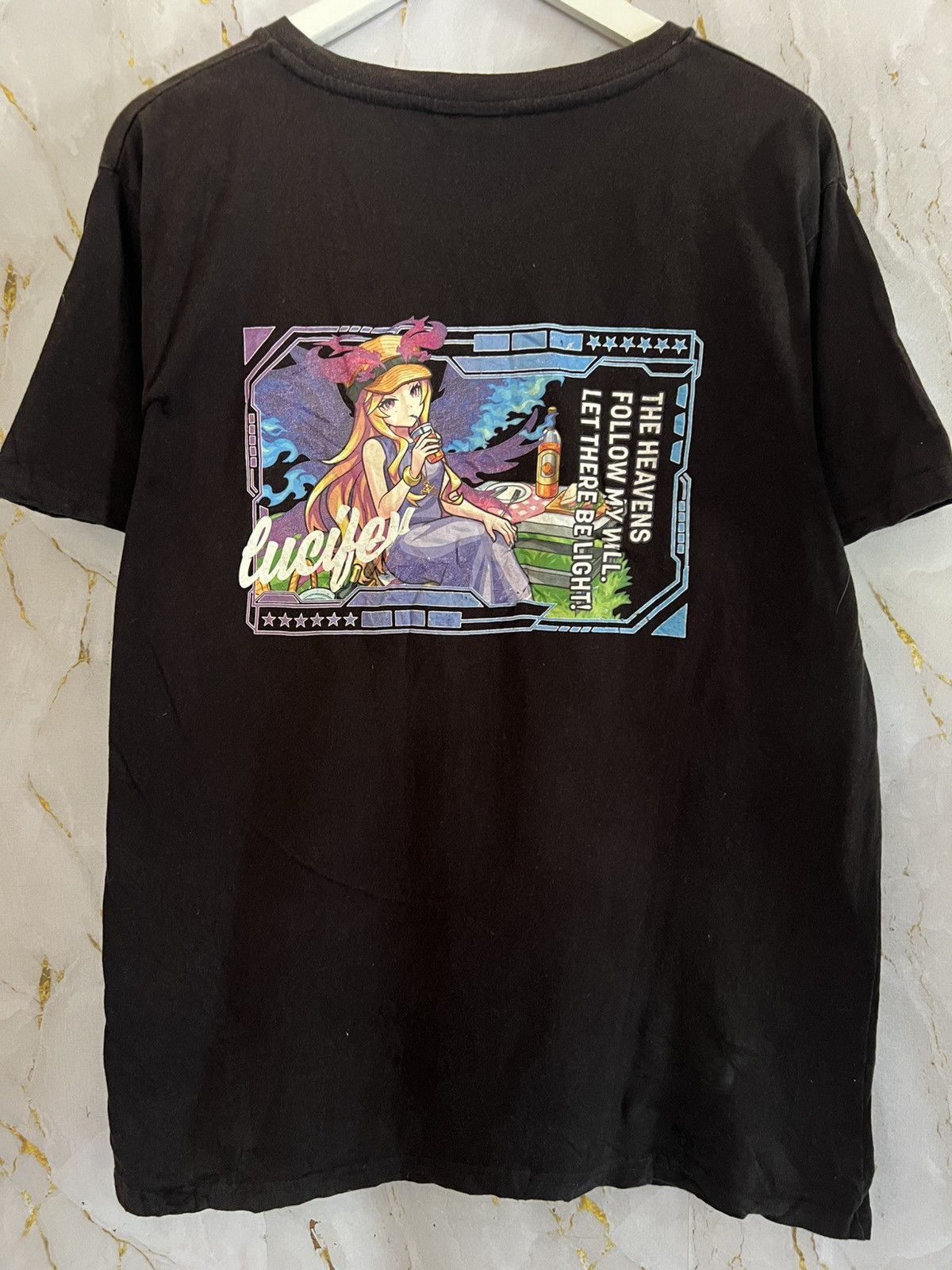 Anime Vintage Japanese Anime Graphic Tee Black – Harajuku Size US XXL / EU 58 / 5 - 2 Thumbnail