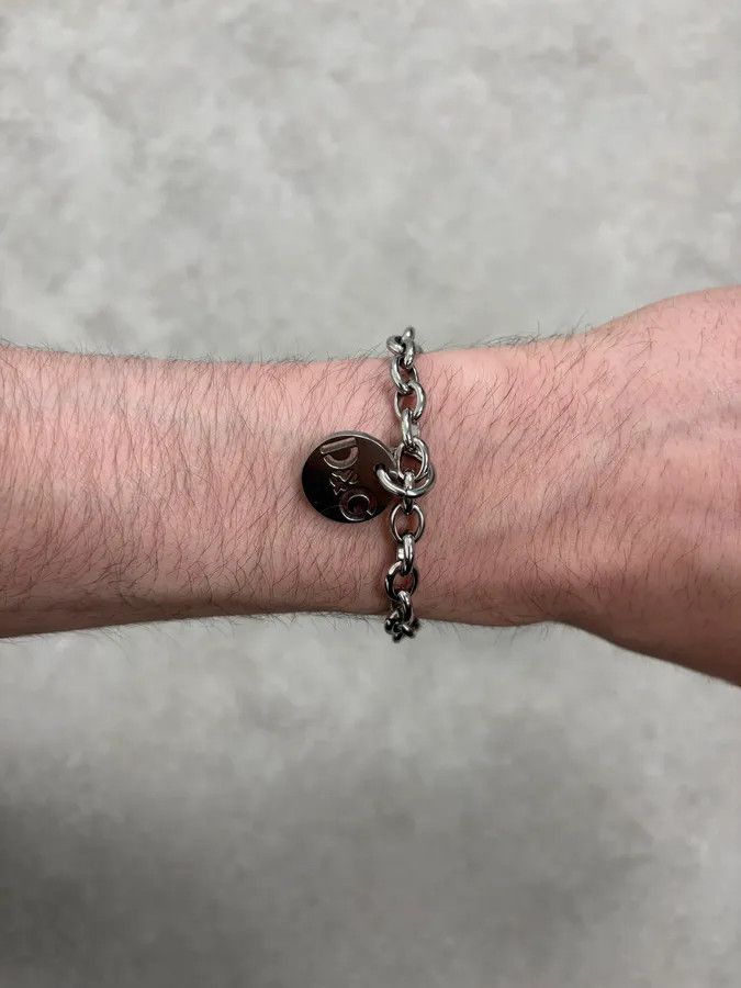 Dolce & Gabbana 2000s Dolce & Gabbana Logo Anchor Chain Link Bracelet Size ONE SIZE - 4 Thumbnail