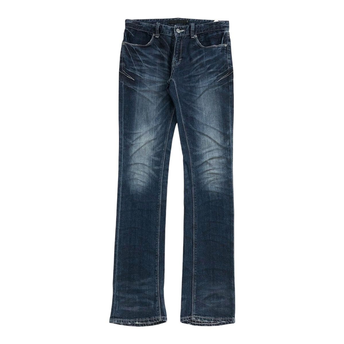 GOSTAR DE FUGA × If Six Was Nine × Le Grande Bleu (L.G.B.) Y2K FUGA Whiskered Faded Punk Lgb Style Skinny Jeans Size US 30 / EU 46 - 1 Thumbnail