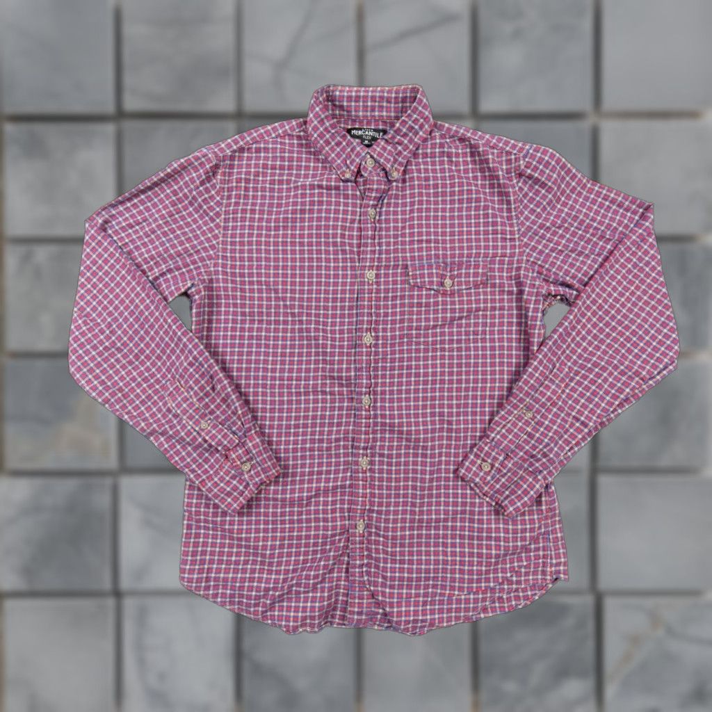 J.Crew J.CREW Mercantile Men’s Button-Up Shirt Long Sleeve Check Multicolor Cotton Medium Adult Mens Size US M / EU 48-50 / 2 - 1 Thumbnail