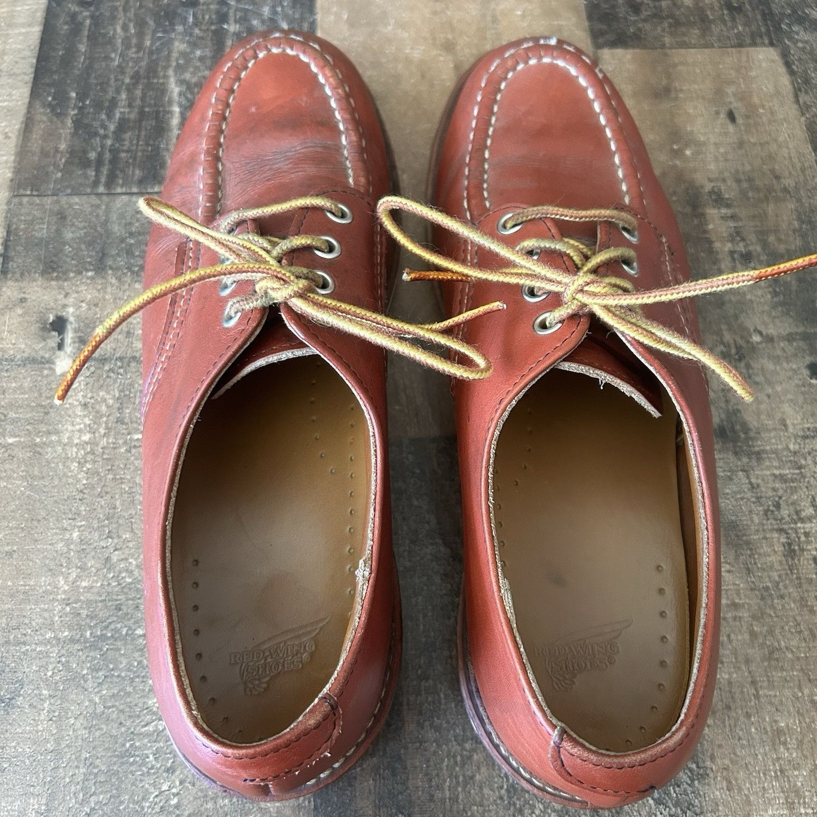 Red Wing 8103 Oro Russet Moc Toe Leather Work Boots Mens 9 D