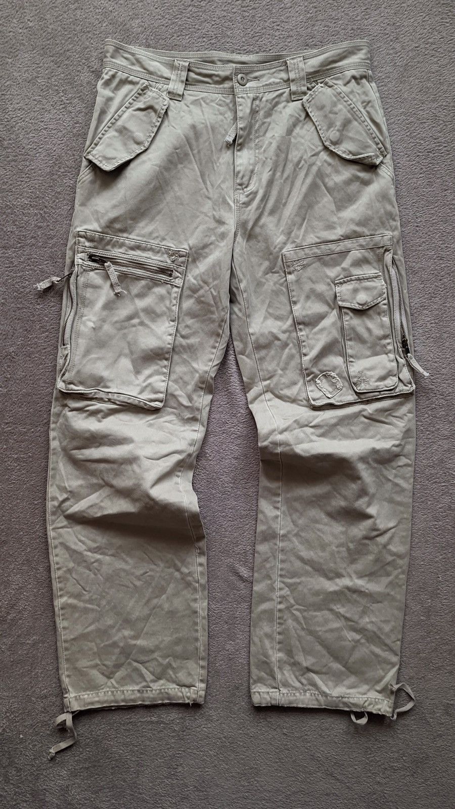Japanese Brand Parachute Y2K Militaty Multipocket Cargo Pants dolce gabbana Size US 34 / EU 50 - 1 Thumbnail