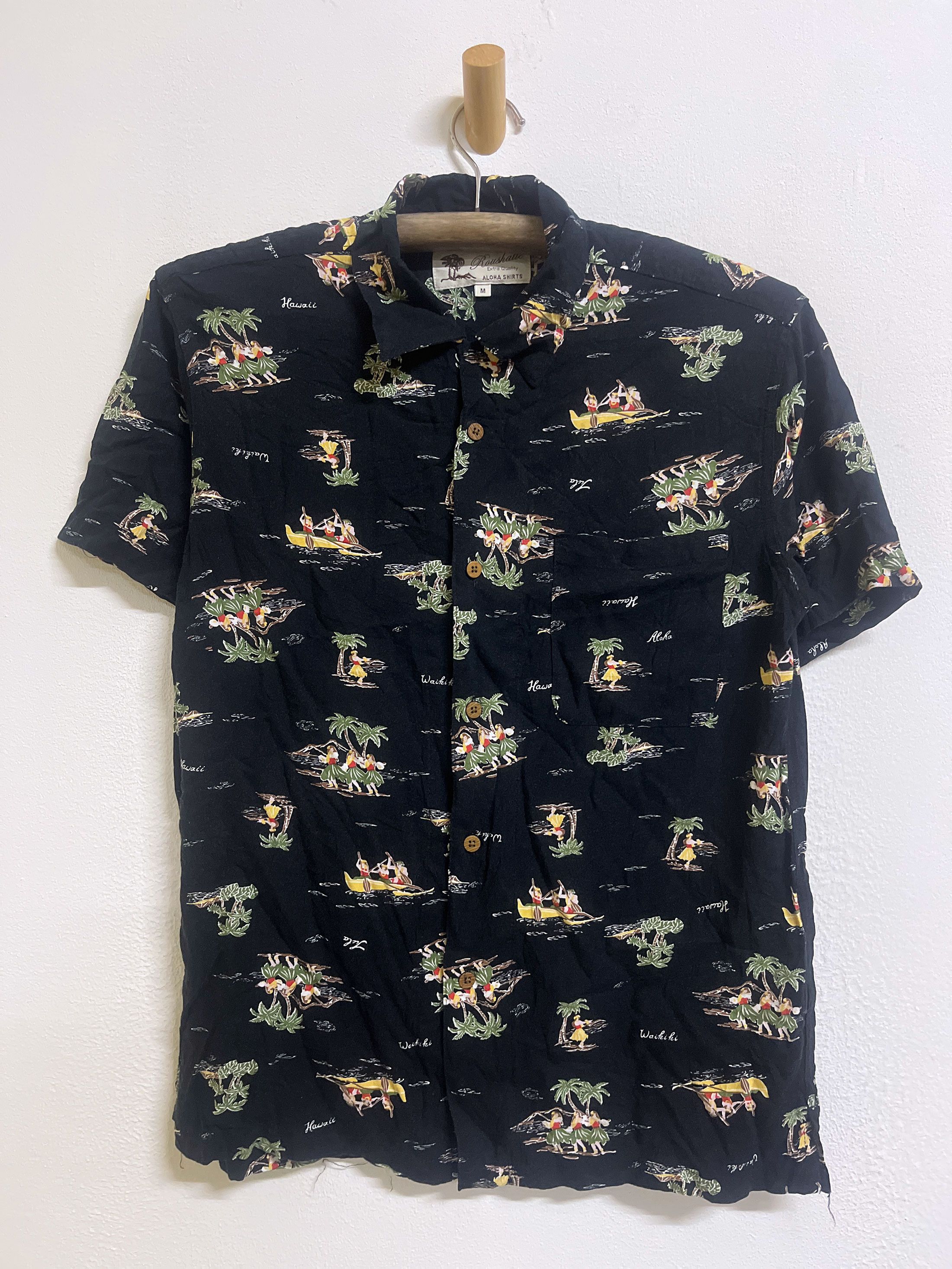 Japanese Brand Roshatte Hawaii Aloha Short Sleeve Size US M / EU 48-50 / 2 - 1 Thumbnail