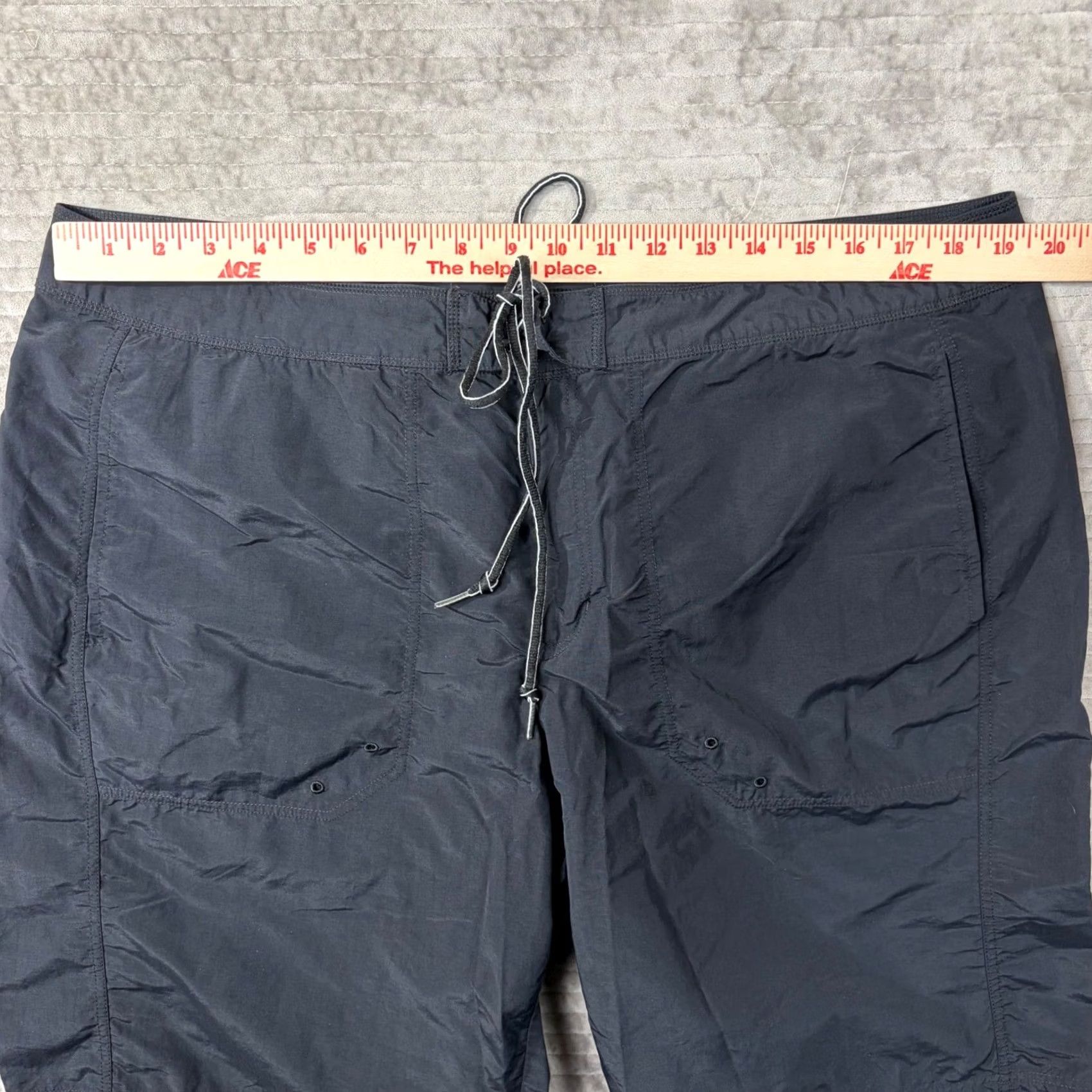 Lands' End VINTAGE Lands End Black 16W Board Shorts Womens 100% Nylon Quick Dry Drawstring Pockets Beach Summer Mens? Size 38" / US 16 / IT 52 - 7 Thumbnail