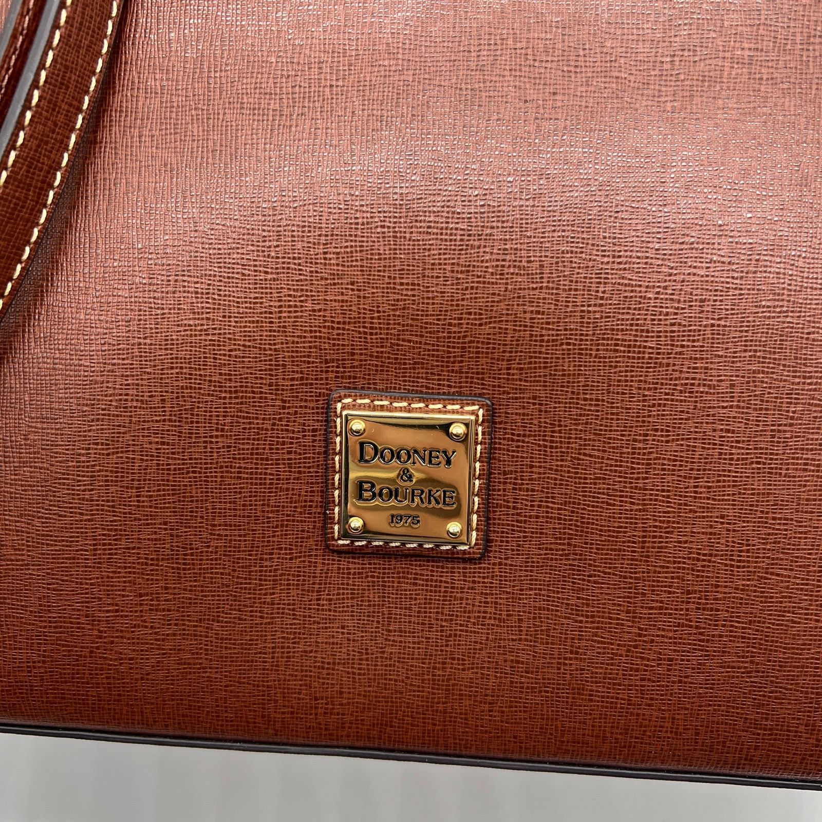Dooney & Bourke Dooney & Bourke Saffiano Leather Hobo Handbags Amber Brown Size ONE SIZE - 17 Thumbnail