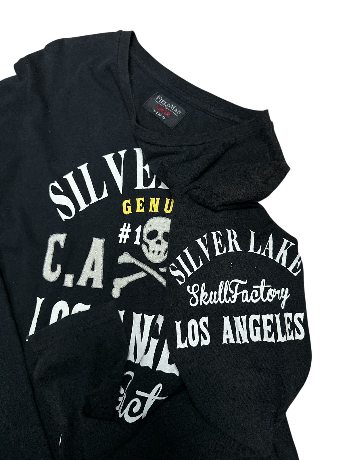 Japanese Brand Vintage y2k💥 Edwin x Skull Factory L/Slleve 💥 Size US XL / EU 56 / 4 - 3 Thumbnail