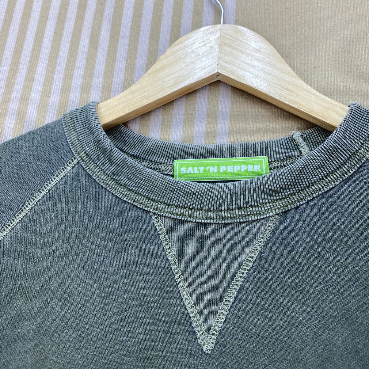 Japanese Brand 🫶Salt And Pepper Short Sleeve Sweatshirt Size US M / EU 48-50 / 2 - 3 Thumbnail