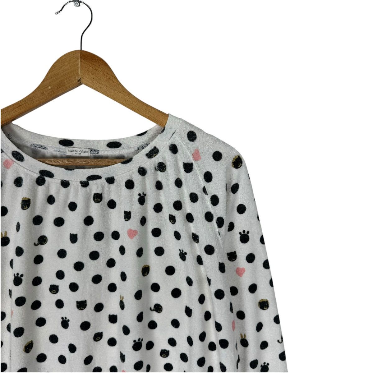 Issey Miyake × Japanese Brand × Tsumori Chisato ⚡️TSUMORI CHISATO SLEEP IS POLKA DOT SWEATER Size M / US 6-8 / IT 42-44 - 3 Thumbnail