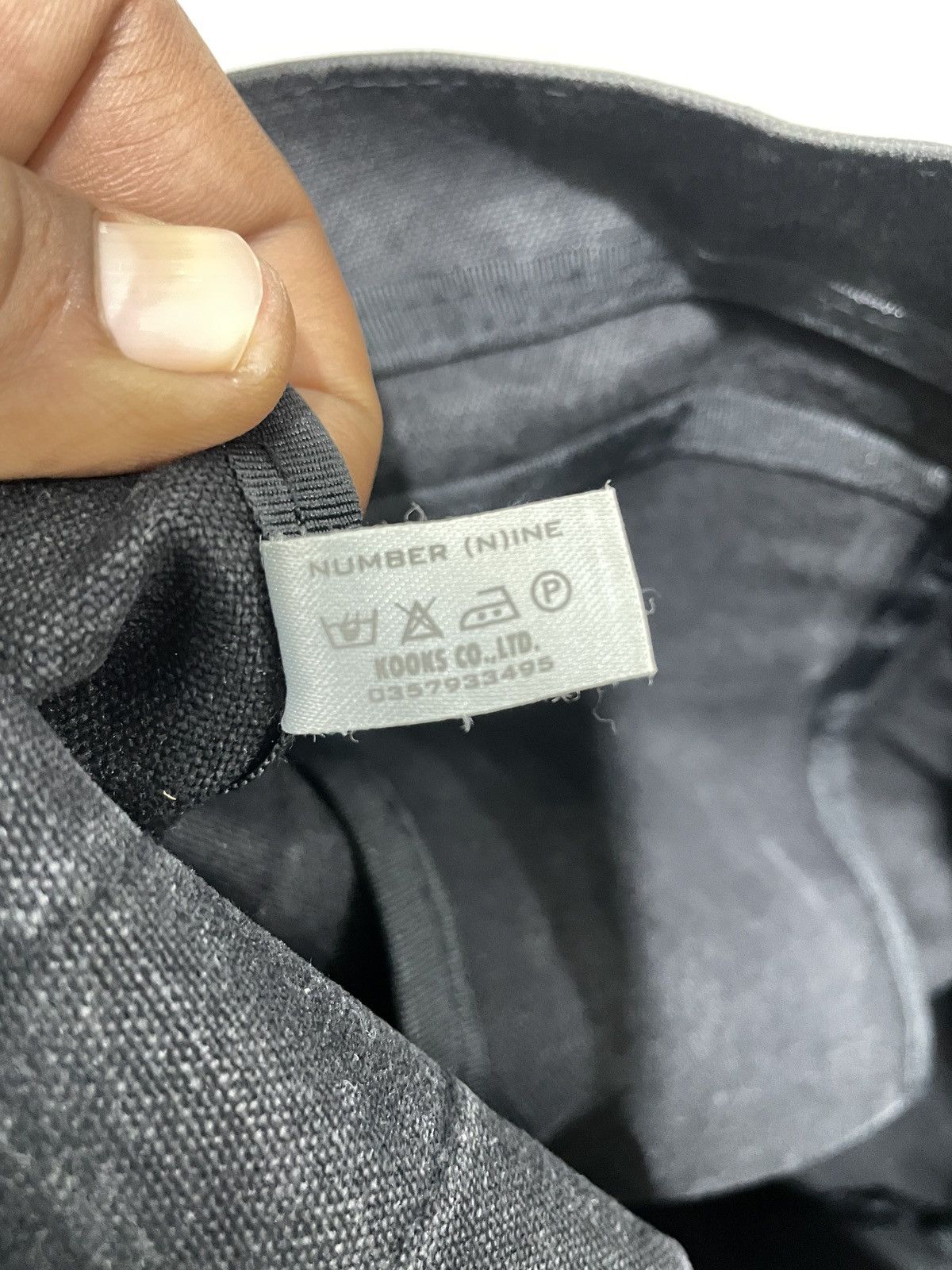 Japanese Brand × Number (N)ine Number by Number nine black faded tote bag Size ONE SIZE - 13 Thumbnail