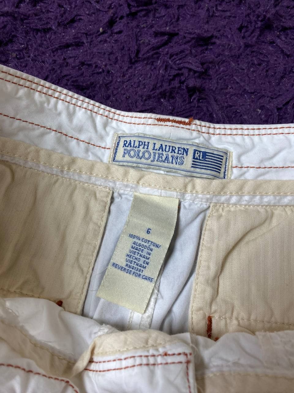 Polo Ralph Lauren Polo Jeans Company Ralph Lauren White Shorts Size 28" / US 6 / IT 42 - 2 Thumbnail