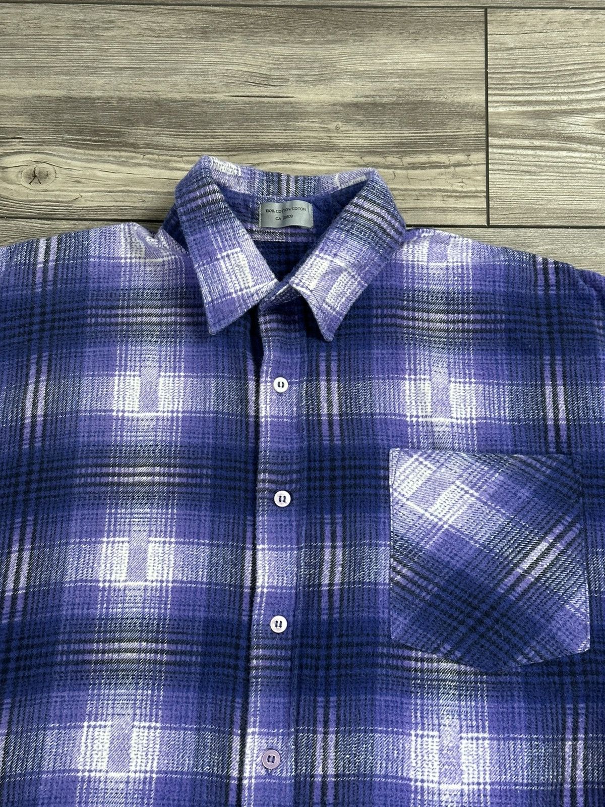 Other × Vintage Y2K Shadow Plaid Flannel Button Up Shirt Size US M / EU 48-50 / 2 - 2 Thumbnail