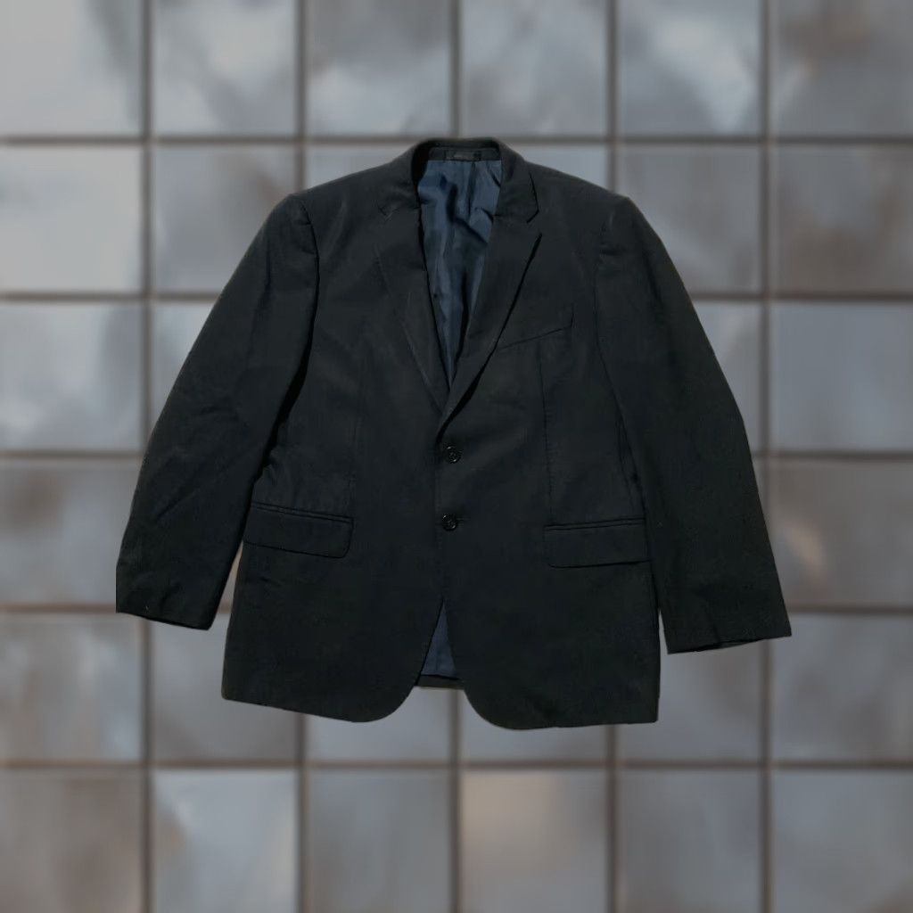 Armani Armani Collezioni M Line Blazer Navy Wool Two Button Sportscoat Jacket Sz. 50 Mens Regular Size 50 Blues Size 50R - 1 Thumbnail