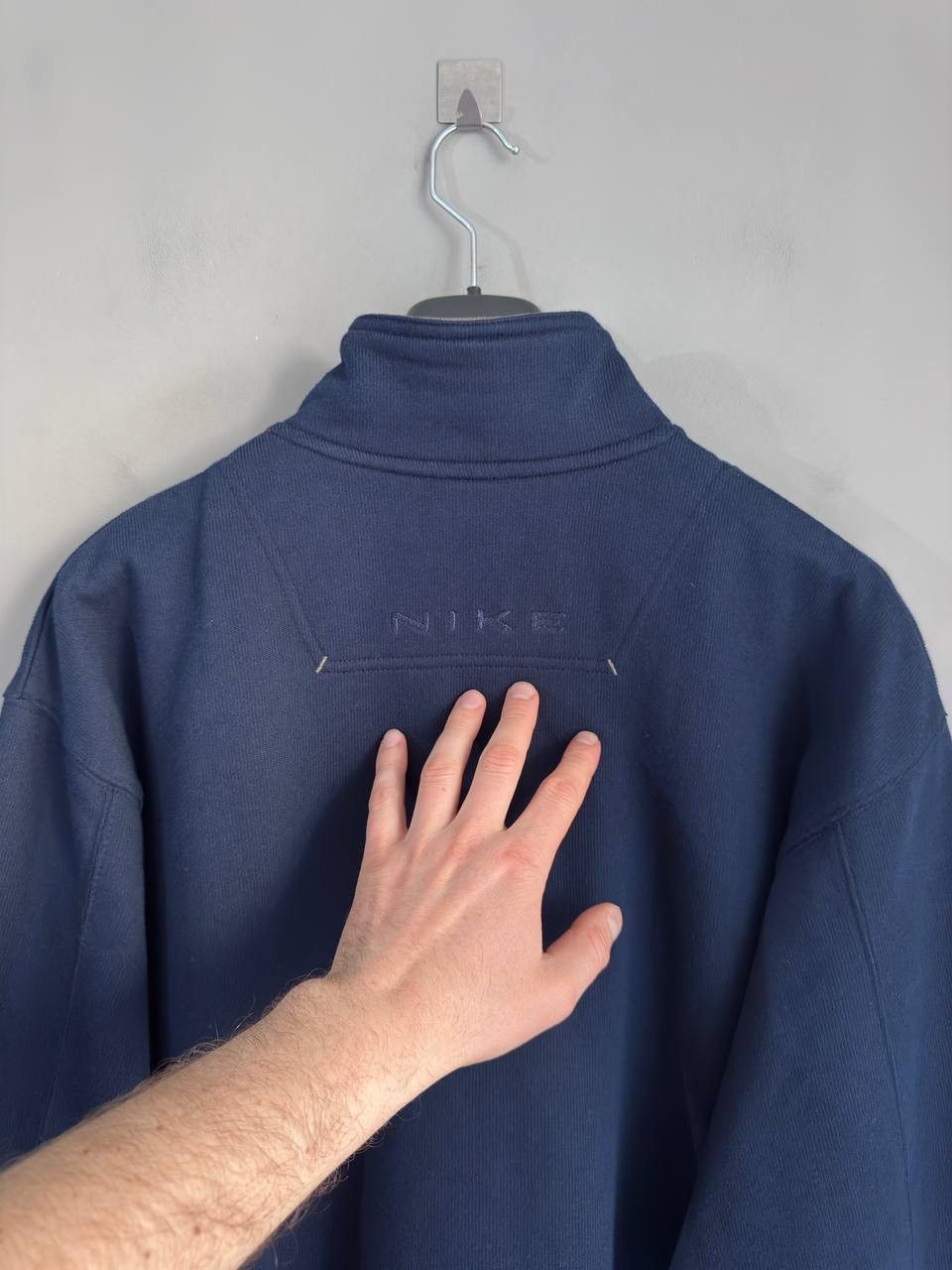 Nike Vintage Nike 90s Y2K Men's Navy 1/4 Zip Fleece Sweater, M Size US M / EU 48-50 / 2 - 16 Thumbnail