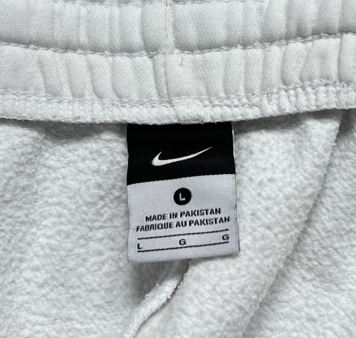 Vintage Vintage Y2K Nike White Cotton Drill Track Pants Size US 34 / EU 50 - 3 Thumbnail