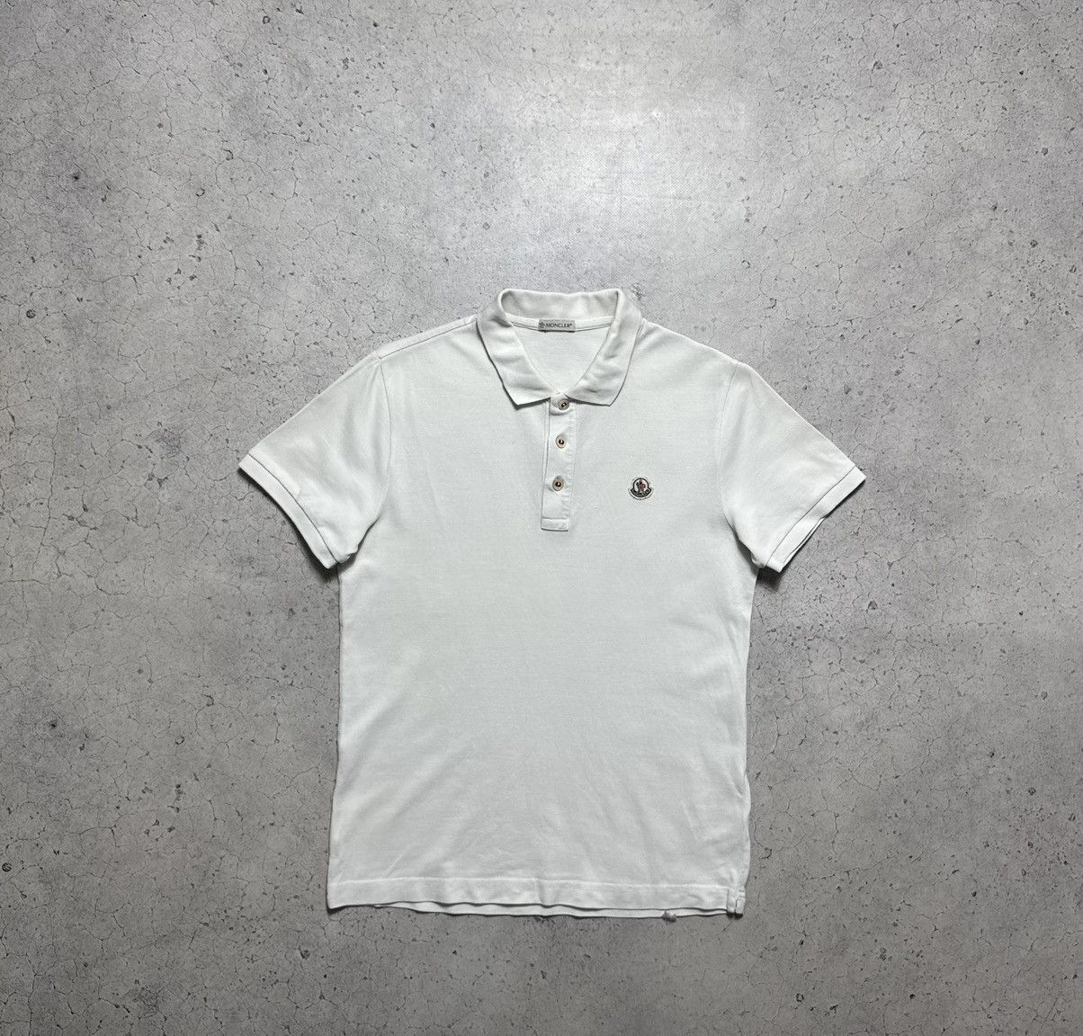 Moncler Moncler Maglia Polo Manica Corta Luxury Shirt White Size S Size US S / EU 44-46 / 1 - 1 Thumbnail
