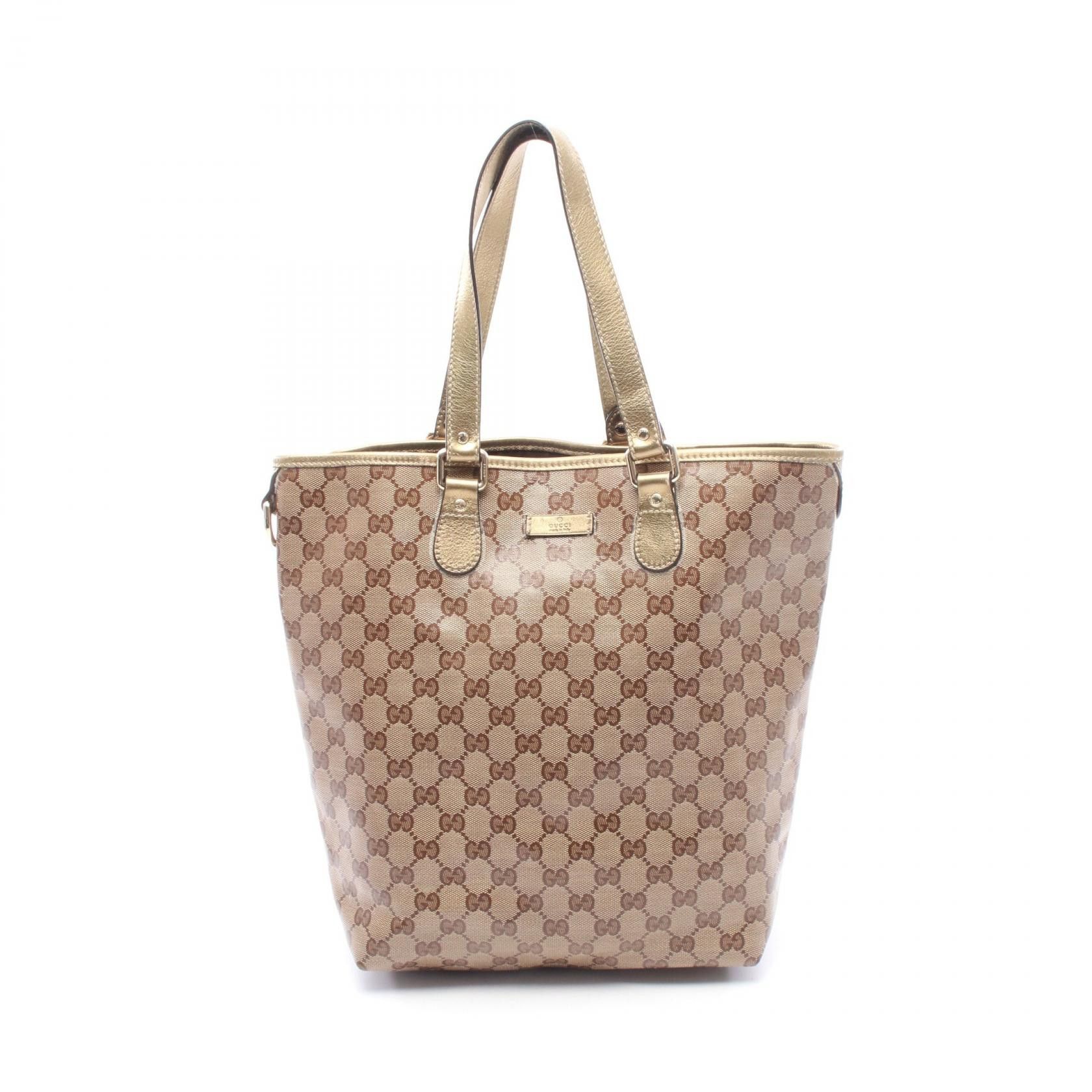 Gucci Gucci Gucci GG Crystal Coated Canvas Tote Bag Plastic / Synthetic Tote Bag 189896 DUTY FREE for USA Size ONE SIZE - 1 Thumbnail