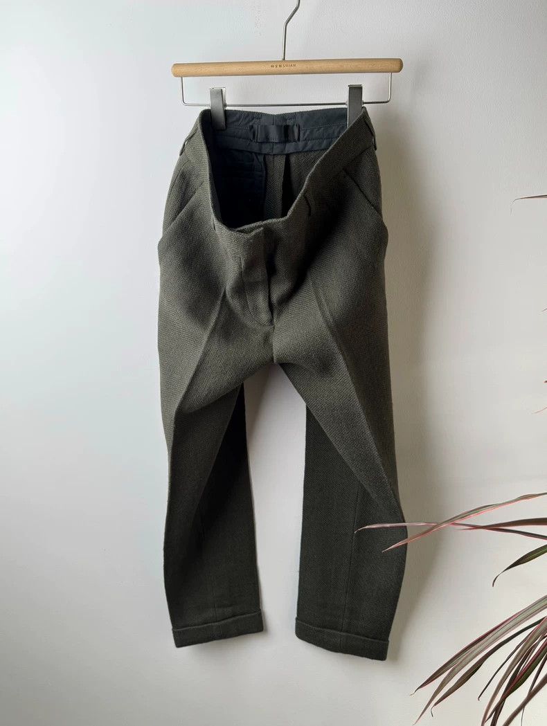 Haider Ackermann Haider Ackermann A beautiful dark green wool pipe pant Size US 36 / EU 52 - 1 Thumbnail