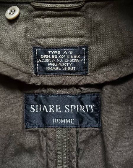 Share Spirit Homme SHARE SPIRIT Patchwork Leather Jacket Size US XS / EU 42 / 0 - 8 Thumbnail