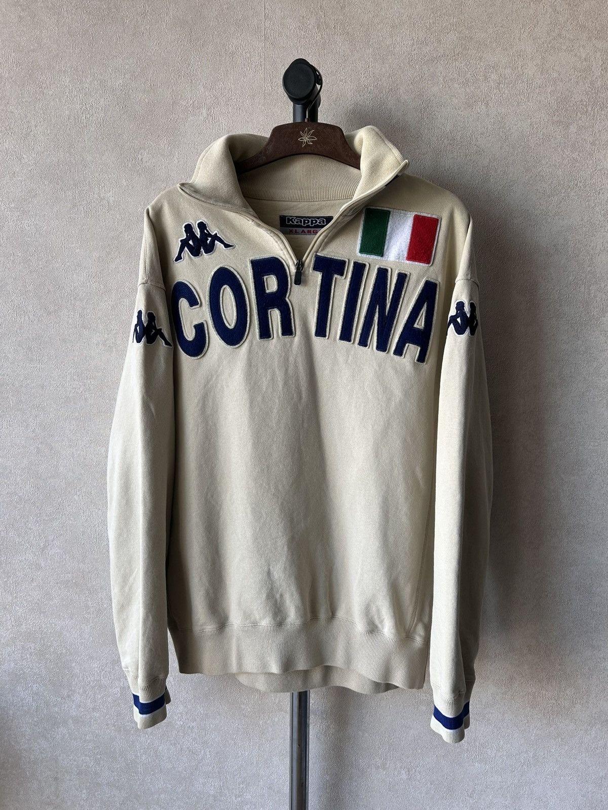 Kappa Vintage Y2K Kappa Italy Cortina 1/4 Zip Sweatshirt Size US L / EU 52-54 / 3 - 1 Thumbnail