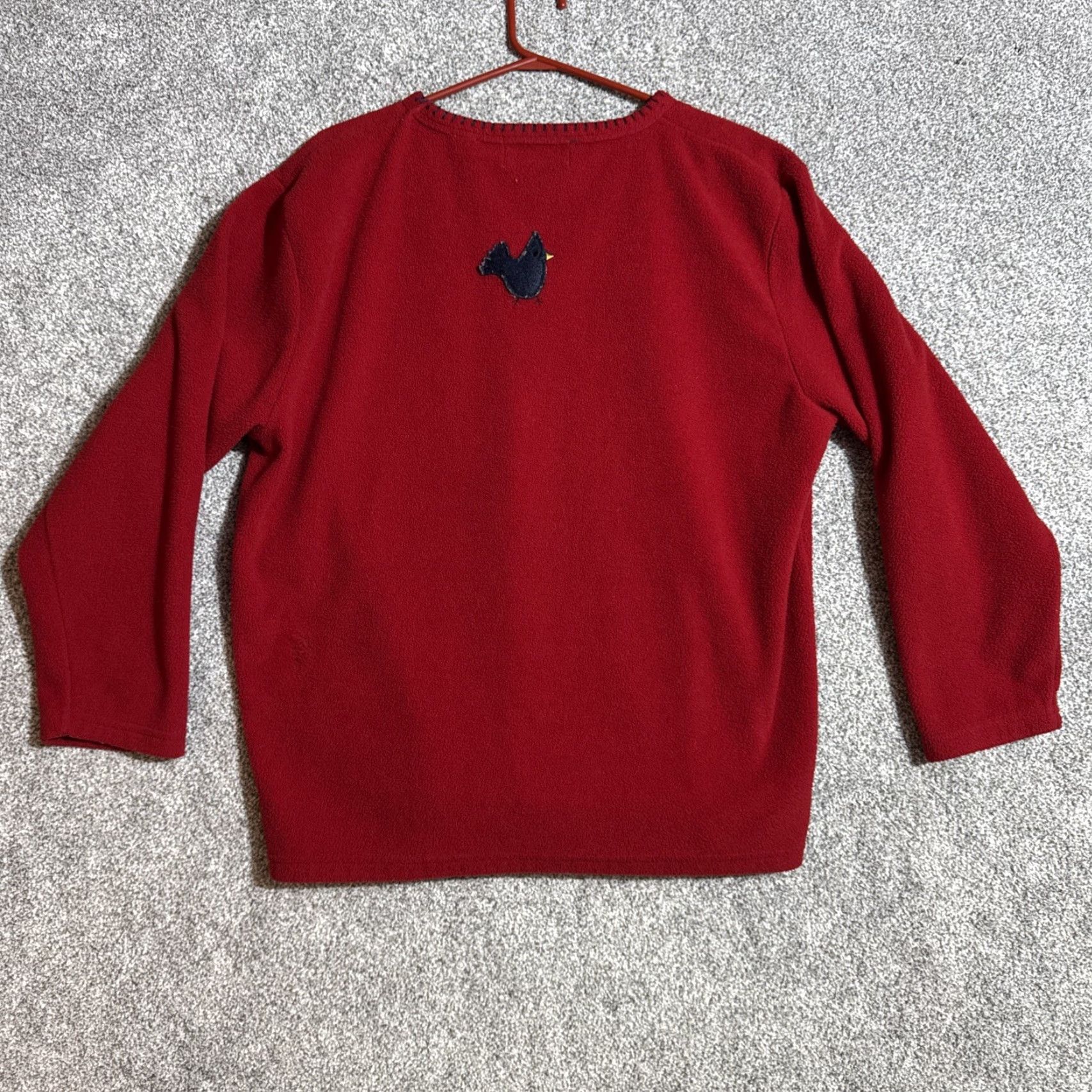 Etro CD Sport Sweatshirt Womens Large Embroidered Snowman Christmas Holiday Cozy Pullover Red Fleece Polyester Sweatshirt Size L / US 10 / IT 46 - 7 Thumbnail
