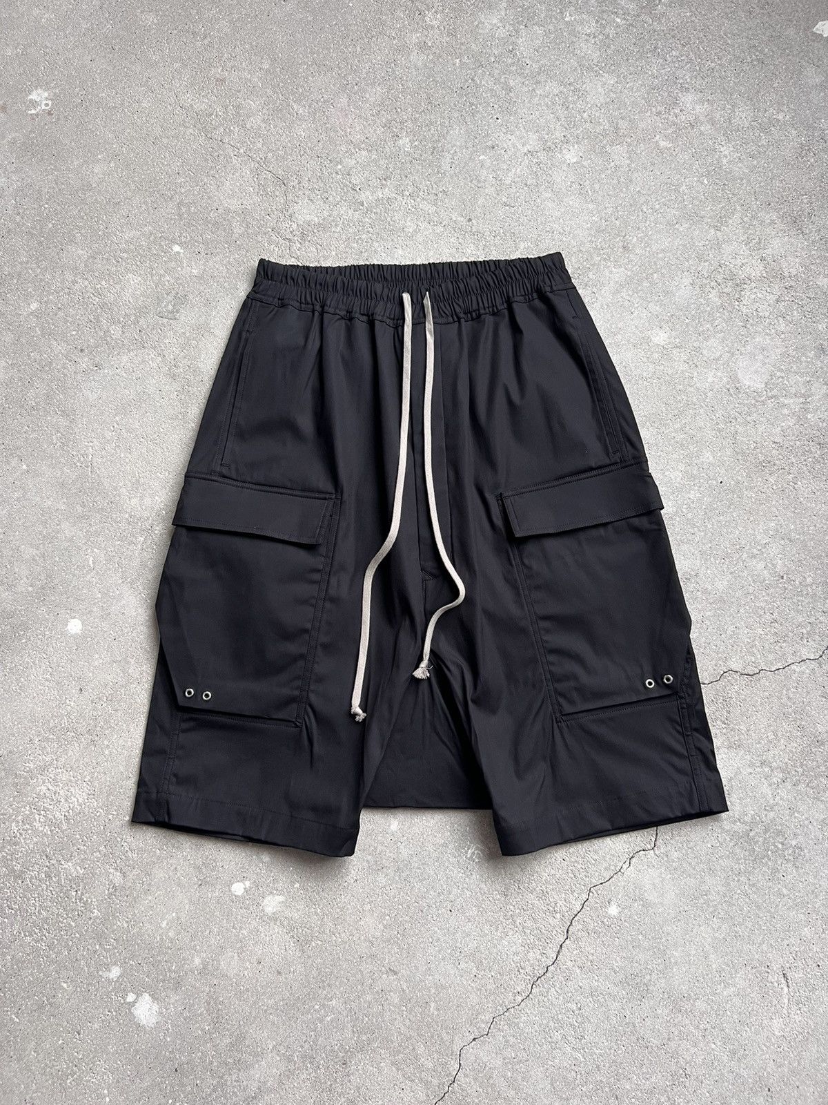 image of Rick Owens Cargo Shorts Ss24 in Black, Men's (Size 32)