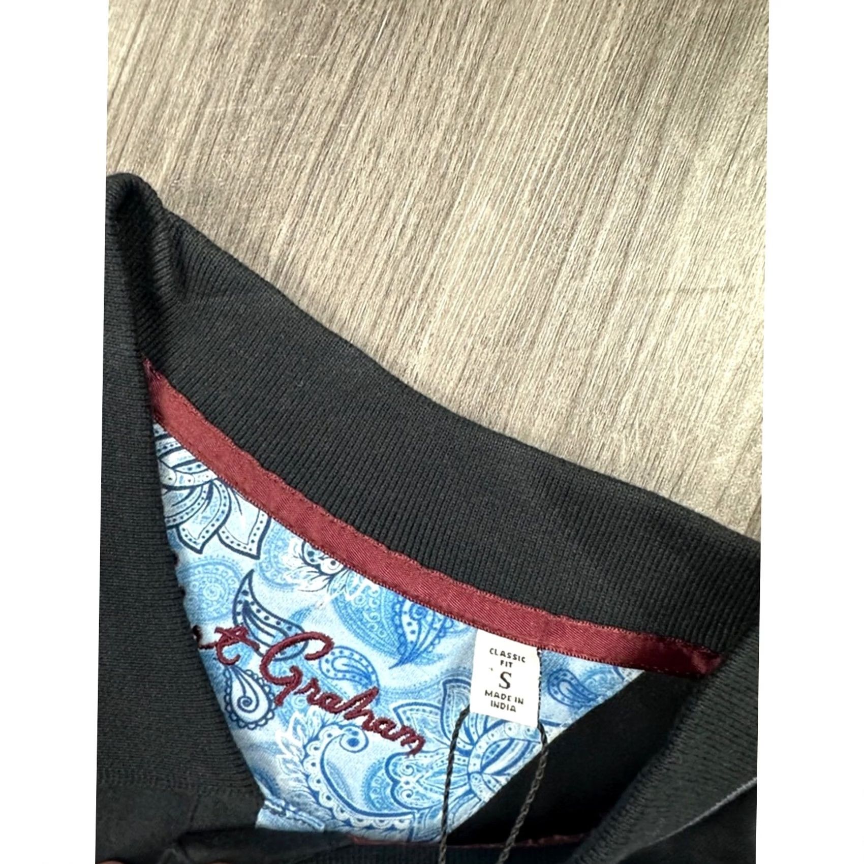 Robert Graham VINTAGE Robert Graham Rossi Skull and Rose Logo Black Classic Fit Polo Small Mens S Size US S / EU 44-46 / 1 - 6 Thumbnail