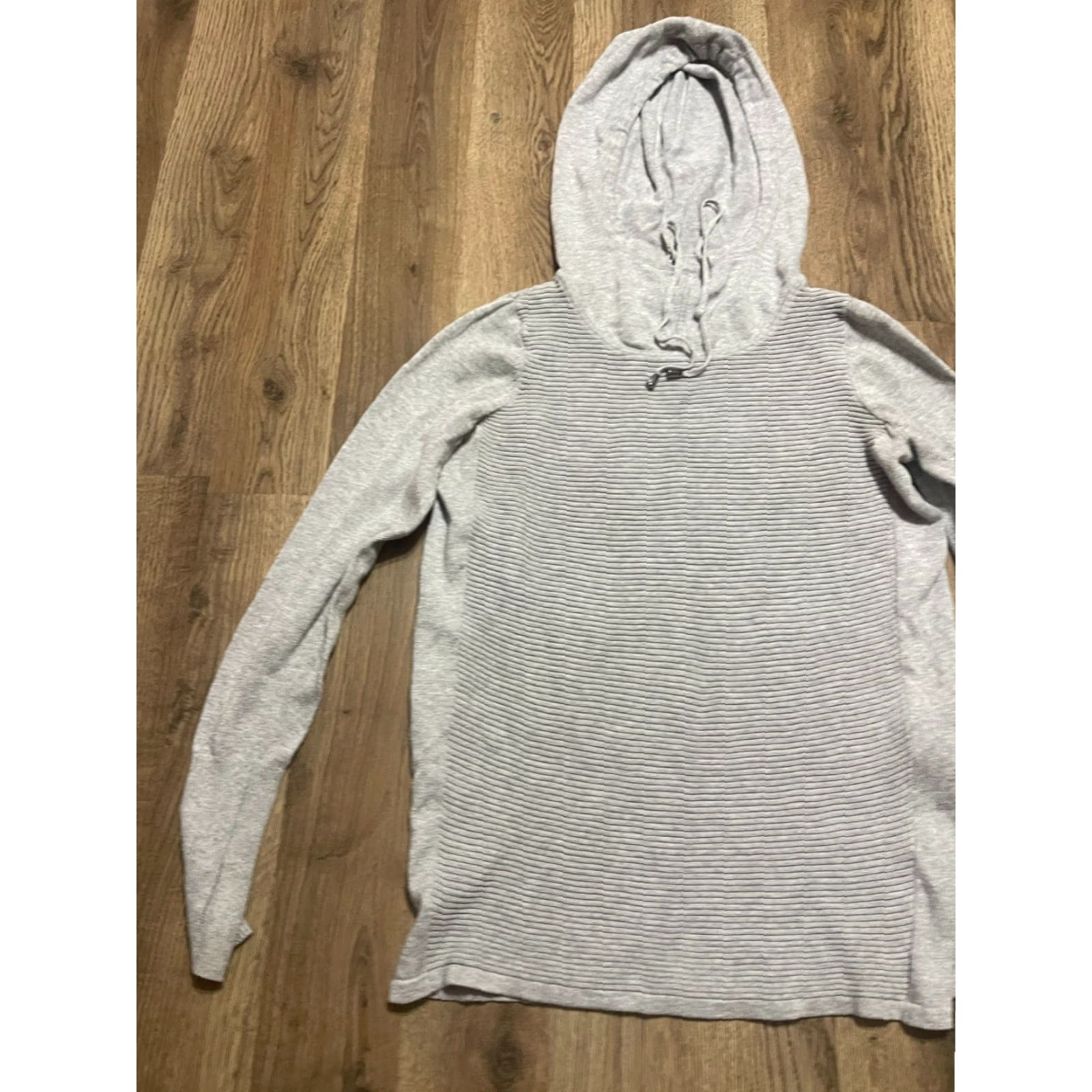 Vintage Artisan NY Hoodie Women’s Size Small Gray Pullover Ribbed Long Sleeve Activewear Regular Fit Size S / US 4 / IT 40 - 3 Thumbnail