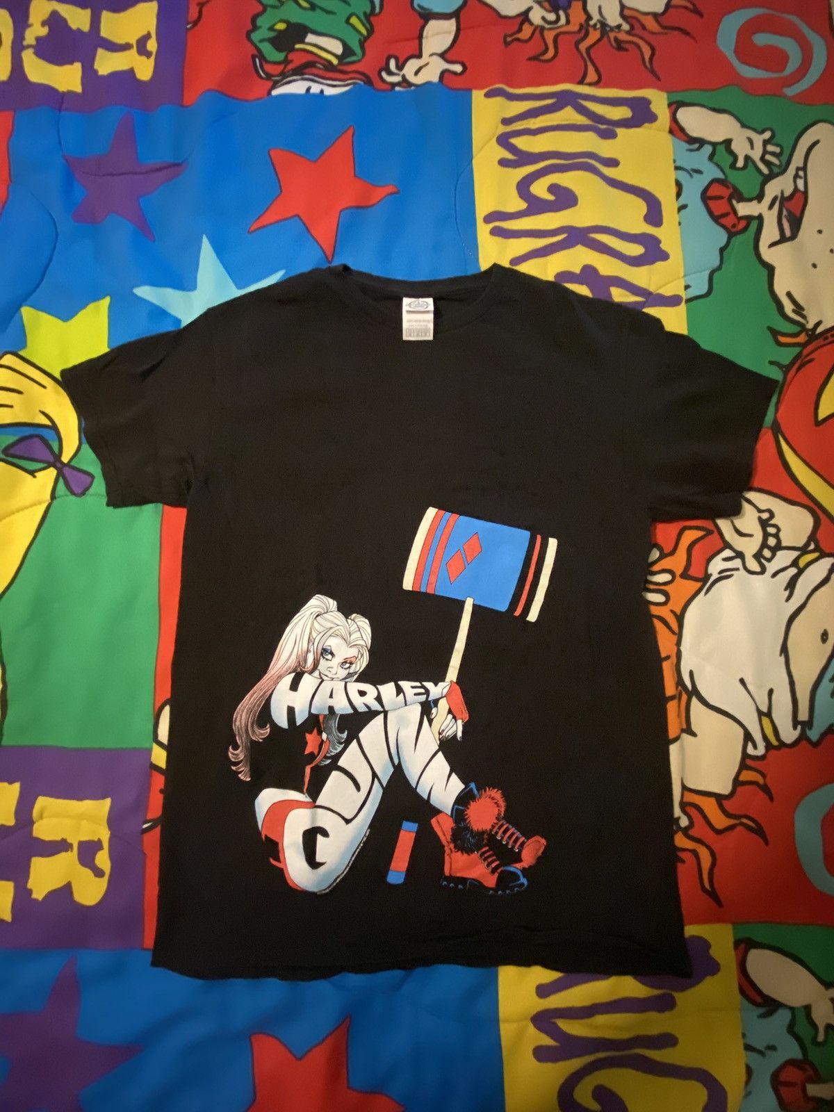 DC Comics Vintage Y2K Harley Quinn Graphic Tee Size US M / EU 48-50 / 2 - 1 Thumbnail